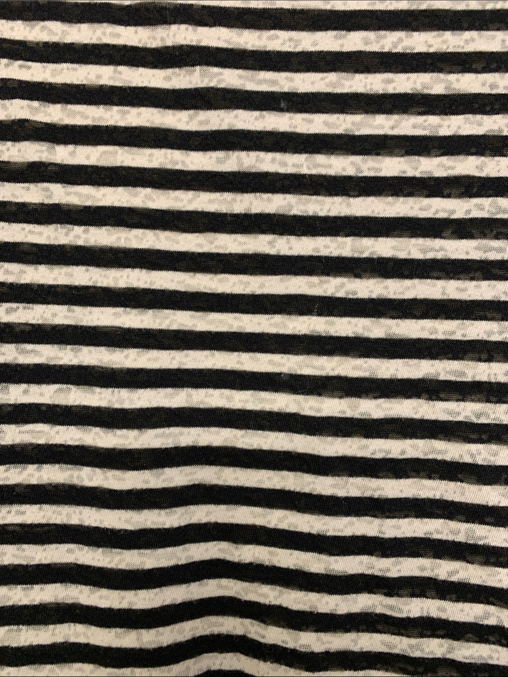 AllSaints Black & White Striped Tee in Large super light airy long sleeve comfy - Picture 2 of 6